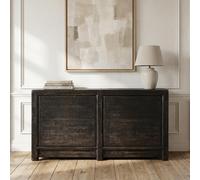 Unique One of a Kind - Distressed Sideboard - 2 Door - 154cm - Medium - Rustic Black - Elm Wood