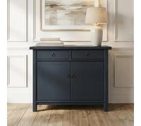 Unique One of a Kind - Sideboard - 2 Door 2 Drawer - 106cm - Small - Classic Black - Elm Wood