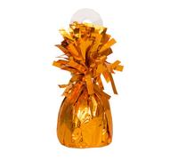 Unique Orange Foil Balloon Weight - All Occasion Decorations