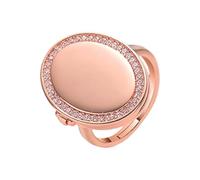 Unique oval ring with hidden treasure compartment, copper opening ring with adjustable opening, oval