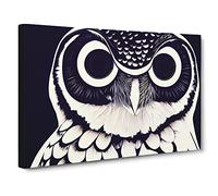 Unique Owl Art Vol.1 Canvas Print | Gallery Wrapped 30mm Frame Wall Art | 30x20 inches | Ready to Hang | Contemporary Animals Picture | Living Room Bedroom Lounge Office