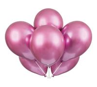 Unique Pack Of 6 Pink Platinum 11" Latex Balloons