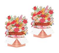 Unique Paper Greeting Card Efficient Table Ornament for Valentines Mothers Day Environmentally Safe Craft Gift User Friendly Paper Flower Decors