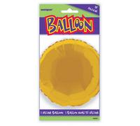 Unique Party 18 Inch Round Foil Balloon Gold (One Size)