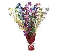 Unique Party 21415 - Glitz Multi-coloured 65th Birthday Balloon Weight Centrepiece