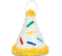 Unique Party 25626 - Mini Party Hat Pinata Favour Decor, Multicolour