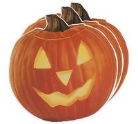 Unique Party 27954 - Pumpkin Glow Halloween Window Clings Sheet