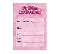 Unique Party 28469 - Glitz Pink Birthday Party Invitations, Pack of 16