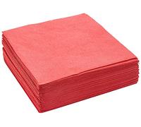 Unique Party 31458 Solid Luncheon Napkins | Ruby Red Color Theme | 50ct, Pack of 50