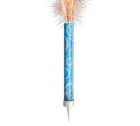 Unique Party 37328 - Glitz Blue Birthday Fountain Candles, Pack of 3