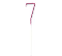 Unique Party 37397 - Glitz Pink Number 7 Sparkler Candle