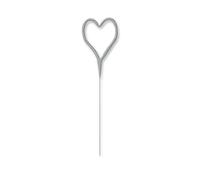 Unique Party 37410 - Glitz Silver Heart Shaped Sparkler Candle