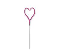 Unique Party 37411 - Glitz Pink Heart Shaped Sparkler Candle