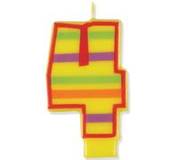 Unique Party 37554 - Decorative Number 4 Birthday Candle