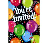 Unique Party 42024 - Bravo Birthday Party Invitations, Pack of 8