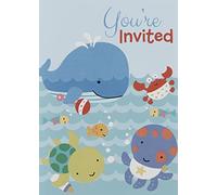 Unique Party 42407 - Under The Sea Party Invitations, Pack of 8