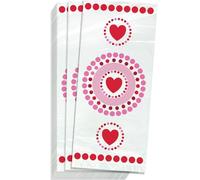 Unique Party Cellophane Party Bags – Radiant Hearts Valentine 44877 – Pack of 20
