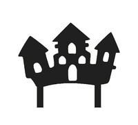 Unique Party 46540 - Haunted House Halloween Cake Decoration