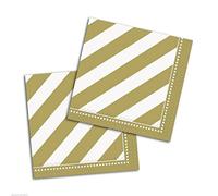 Unique Party 49581 - 5" Golden Birthday Paper Napkins, Pack of 16