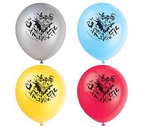 Unique Party 49915 - 12" Latex Batman Balloons, Pack of 8