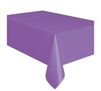 Unique Party 50009 - Purple Plastic Tablecloth, 9ft x 4.5ft
