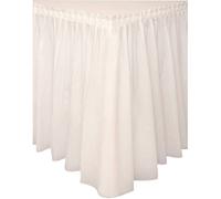 Unique Party 50047 - Plastic Ivory Table Skirt, 14ft