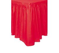 Unique Party 50053 - Plastic Red Table Skirt, 14ft