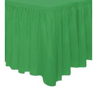 Unique Party 50060 - Plastic Emerald Green Table Skirt, 14ft