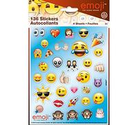 Unique Party 50626 - Emoji Sticker Sheets, Pack of 4