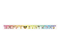 Unique Party 50948 - 6ft Rainbow Fun Emoji Birthday Banner