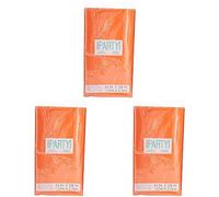 Unique Party 5097 - Orange Plastic Tablecloth, 9ft x 4.5ft (Pack of 3)