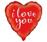 Unique Party 52121 - 18" Foil Red I Love You Heart Balloon