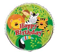 Unique Party 52167 - 18" Foil Animal Jungle Party Balloon