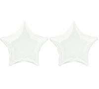Unique Party 53311-20" Foil White Star Helium Balloon (Pack of 2)