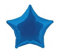 Unique Party Foil Helium Balloon 53324 - 20" Royal Blue Star
