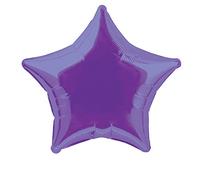 Unique Party Foil Helium Balloon 53326 – 20" Deep Purple Star