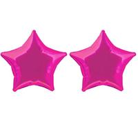 Unique Party 53327-20" Foil Hot Pink Star Helium Balloon (Pack of 2)