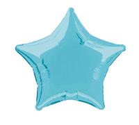Unique Party Foil Balloon 53328 - 20" Baby Blue Star - Helium