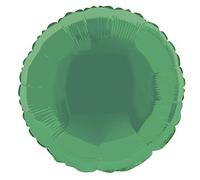 Unique Party 53335 - 18" Foil Round Green Helium Balloon