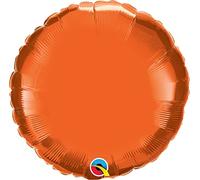 Unique Party 53371 - 18" Foil Round Orange Helium Balloon