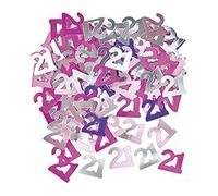 Unique Party 55203 - Glitz Pink Foil 21st Birthday Confetti