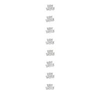 Unique Party 55340 - 5ft Hanging Glitz Black Birthday Decorations, Pack of 6