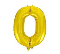 Unique Party 55763 - 34" Giant Gold Foil Number 3 Balloon