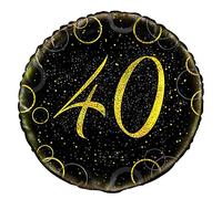Unique Party 55835 - 18" Glitz Gold Foil 40th Birthday Balloon