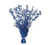 Unique Party 56470 - Glitz Blue 80th Birthday Balloon Weight Centrepiece