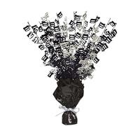 Unique Party 56493 - Glitz Black 60th Birthday Balloon Weight Centrepiece