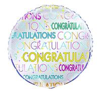 Unique Party 56673 - 18" Foil Bright Star Congratulations Balloon