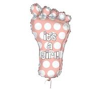 Unique Party 56683 - 31" Giant Footprint It's A Girl Baby Shower Balloon