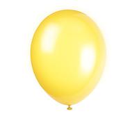 Unique Party 56844 - 12" Latex Lemon Yellow Balloons, Pack of 50