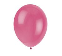 Unique Party 56850 - 12" Latex Candy Pink Balloons, Pack of 50